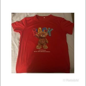 Men Cartoon & Slogan Graphic Tee (worn once)